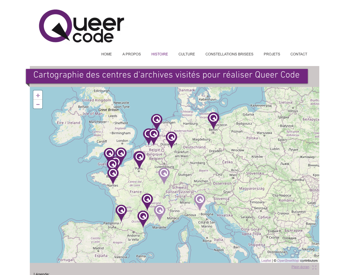 Mapa de centros de documentacion lesbicos en europa